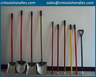 Hollow fiberglass shovel handle, hollow fiber glass spade handle