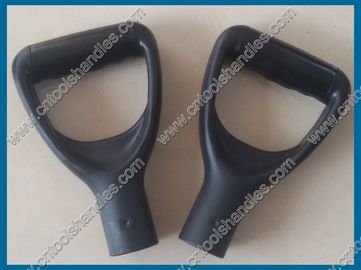 plastic D Grip Handle with soft grip, black color, garden tool handle replacement grip manufacturer from China