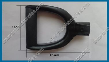 polypropylene handle D grip, D shape handle shaft, black color, OEM tool handle shaft manufacturer