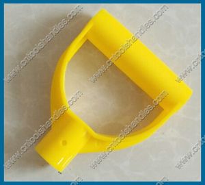 Yellow color D grip handle, shovel handle grip, D handle grip with aluminum handle