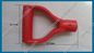 Y006 D grip replacement, shovel grip, spade grip, fork grip, rake grip, black red color D grip garden tool handle grip
