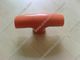 Rubber T grip orange color, soft PVC T grip factory, plastic T grip