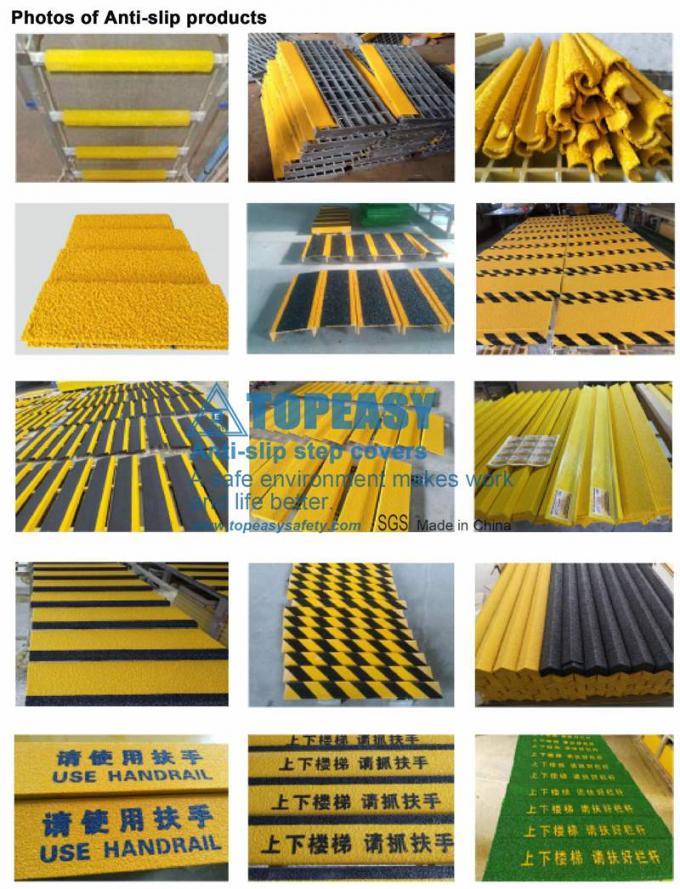 Gritted Non Slip FRP Pipe Hose Cable Covers Skid Frp Pipe Cable Covers