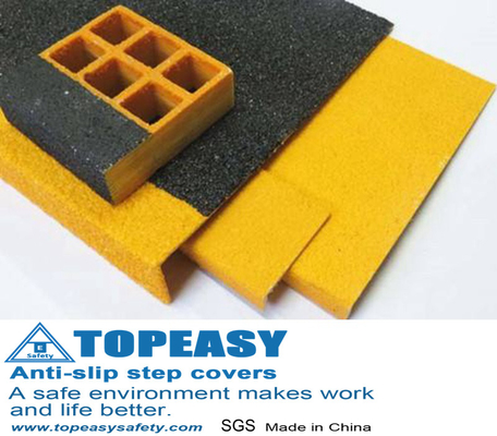 TOPEASY FRP Anti-Slip Step Tread Covers Are Made Of Anti-Slip Material Supply High-Traction Anti-Slip Safety Surface