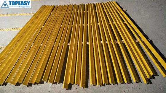 TOPEASY FRP anti-slip step tread covers are suitable for indoor and outdoor,  Grit-Coated surface anti-slip strips