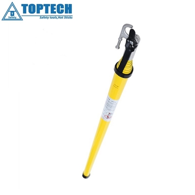 Adjustable Operating Rod Insulated Triangle Fiberglass High Voltage Telescopic Hotstick link stick Toptech