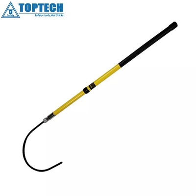 T304 Insulated rescue hook telescopic safety rescue hook 6ft 8ft 10ft fiberglass handle rescue hook china supplier