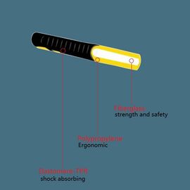 Fiberglass hammer handles, yellow black color, hammer handles manufacturer in China,Stone hammer fiber handle