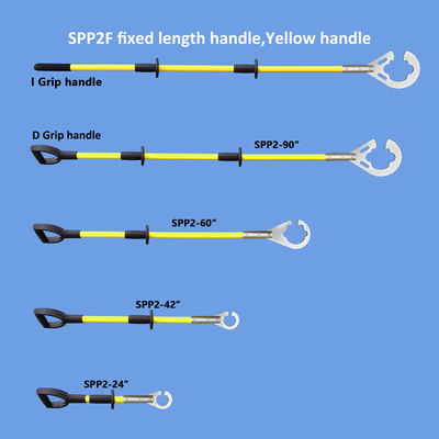 90inches safety sling stik made in China sling hand free control tools yellow fiberglass handle D grip handle