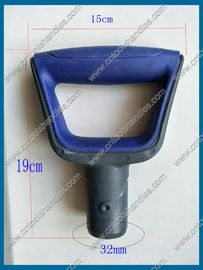 high quality D grip, soft D grip, black pp and blue TPR, plastic D grip, D grip factory