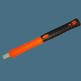 FH33 sledge hammer replacement fiberglass handle, orange black color, plastic coated with TPR soft grip