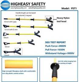 HIGHEASY push pole safety hand tools with yellow handle black D grip 50inch-HIGHEASY SAFETY