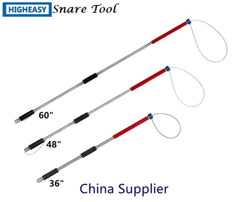 high quality snare tool 24" 36" 48" 60" Stiffy snare tool, stainless shaft handle single release snare tool