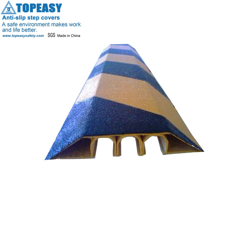 Gritted non slip FRP GRP pipe cable Covers anti skid frp anti slip pipe