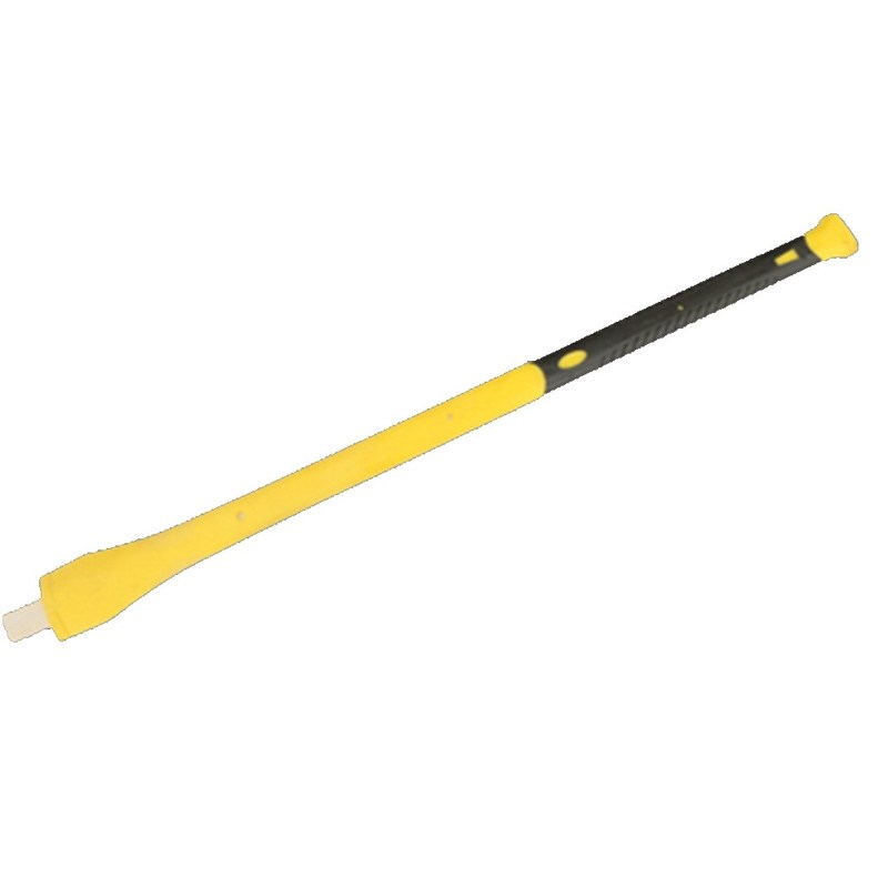 36" double bit axe hatchet handles, yellow plastic with black tpr