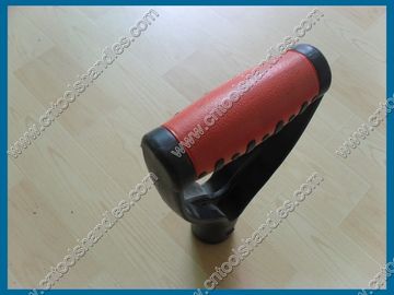 Y004 D grip replacement, shovel grip, spade grip, fork grip, rake grip, black red color D grip garden tool handle grip